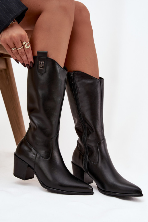   garie zābaki  ar papēdi siltināti Zazoo 70155 Melns