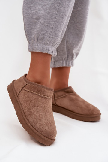 sniega apavi  siltināti ar kažokādu brūnas krāsas Serenne 2