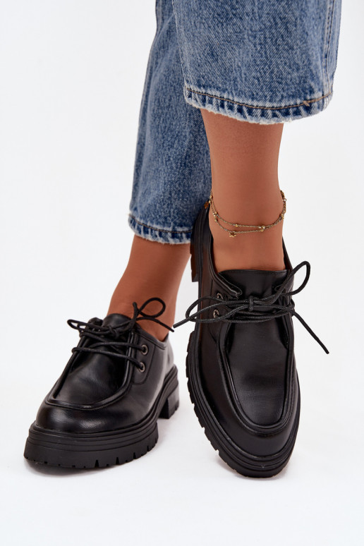 apavi  no eko ādas Melns Adrelle