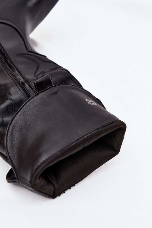 garie zābaki  ar papēdi Eko   siltināti Melns Zareen