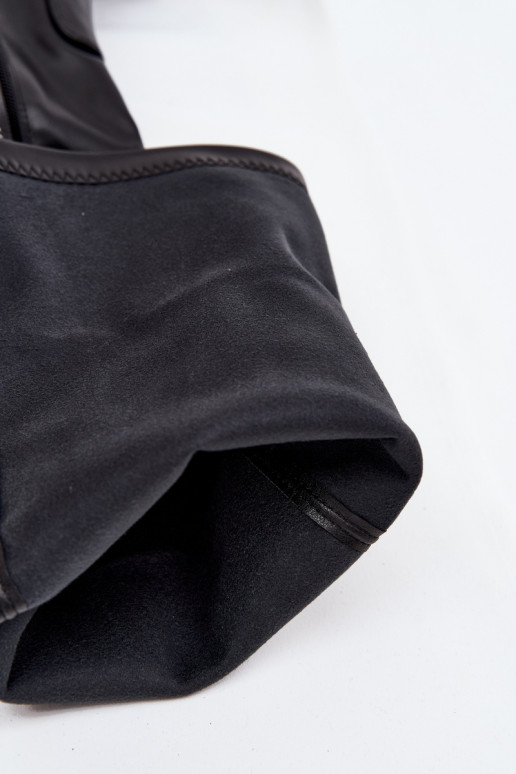 sieviešu garie zābaki  ar papēdi Eko   Melns Tahlina