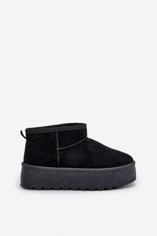  sniega apavi ar platformu Melns Ninala