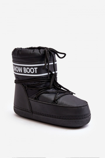  Šņorējami ziemas apavi Melns Soia