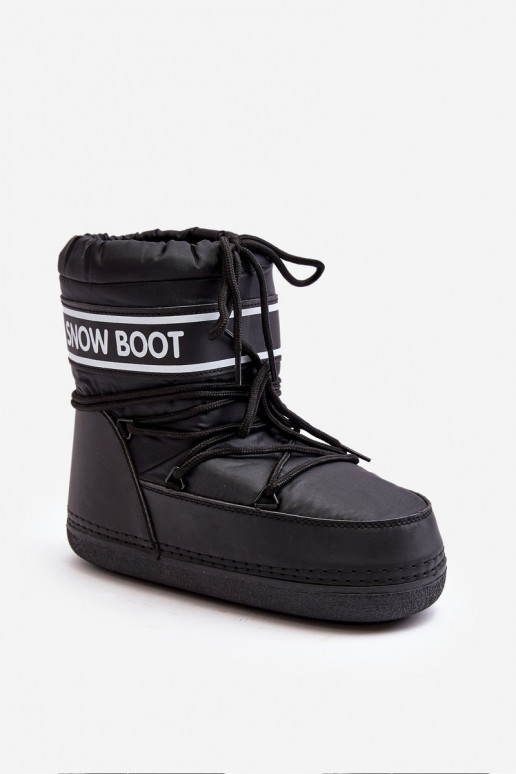  Šņorējami ziemas apavi Melns Soia