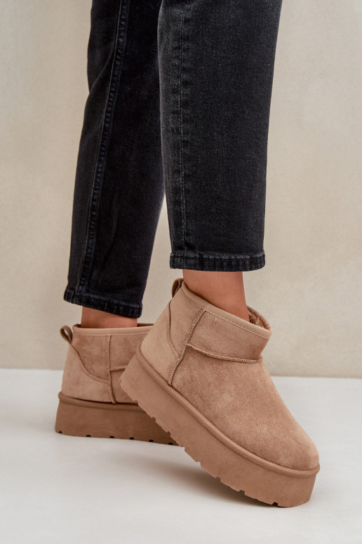  sniega apavi ar platformu smilšu krāsas Ninala