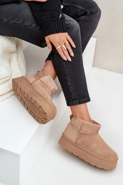  sniega apavi ar platformu smilšu krāsas Ninala