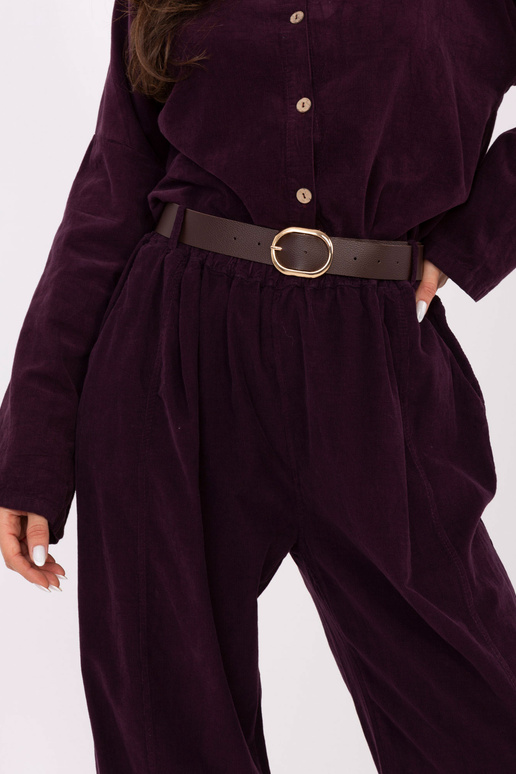 Tumši violetas bikses