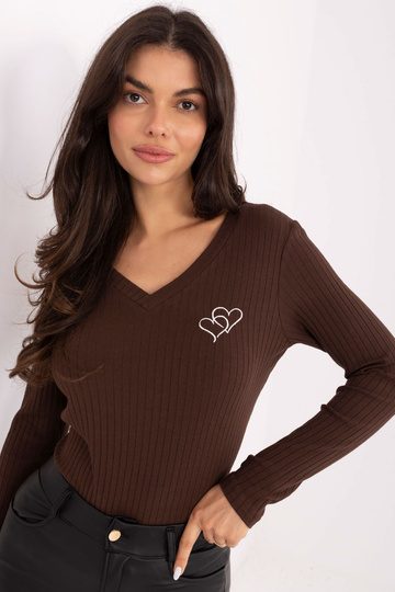 Blūze tumši brūna