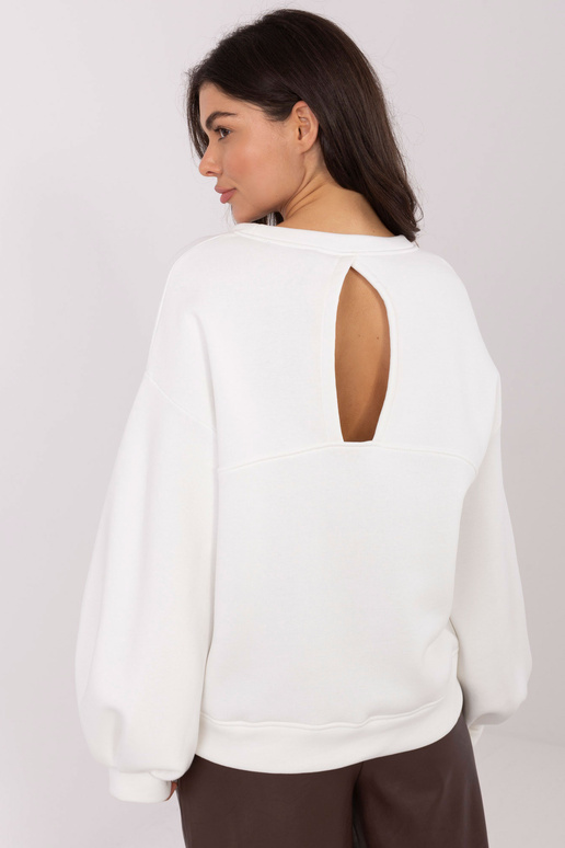 Ekrū krāsas T-krekls ar rāvējslēdzēju