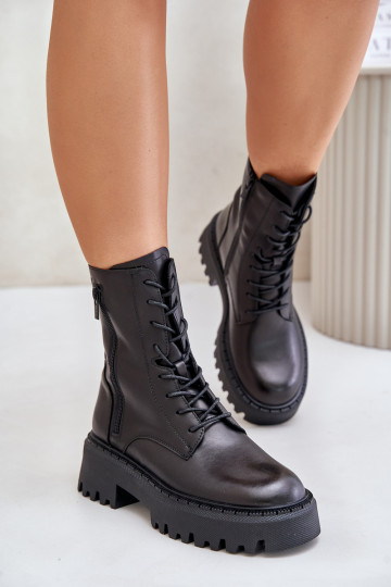   siltināti zābaki  Big Star OO274A387 Melns