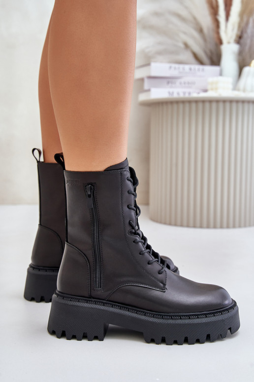   siltināti zābaki  Big Star OO274A387 Melns