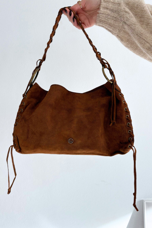 Skórzana Zamszowa Soma  m brūnas krāsas Janelis