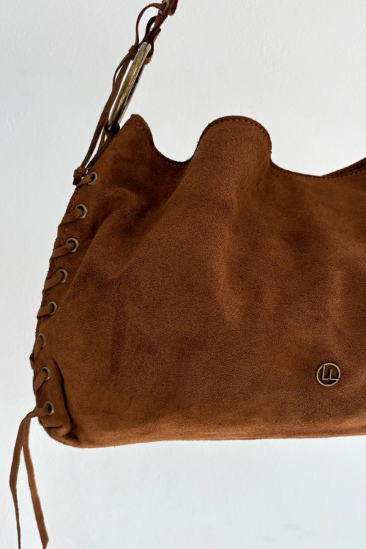 Skórzana Zamszowa Soma  m brūnas krāsas Janelis