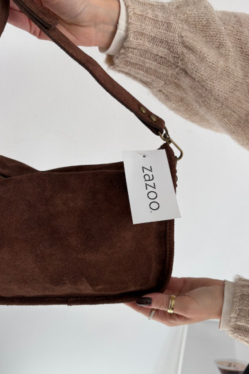 Skórzana Zamszowa Soma Zdobiona  Brūnas krāsas Savra 2