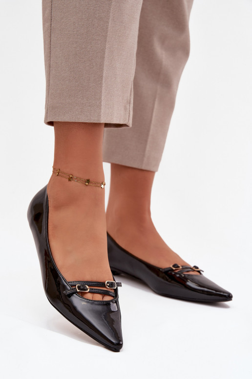 Lakotas balerīnas ar siksniņām Melns Zarelia