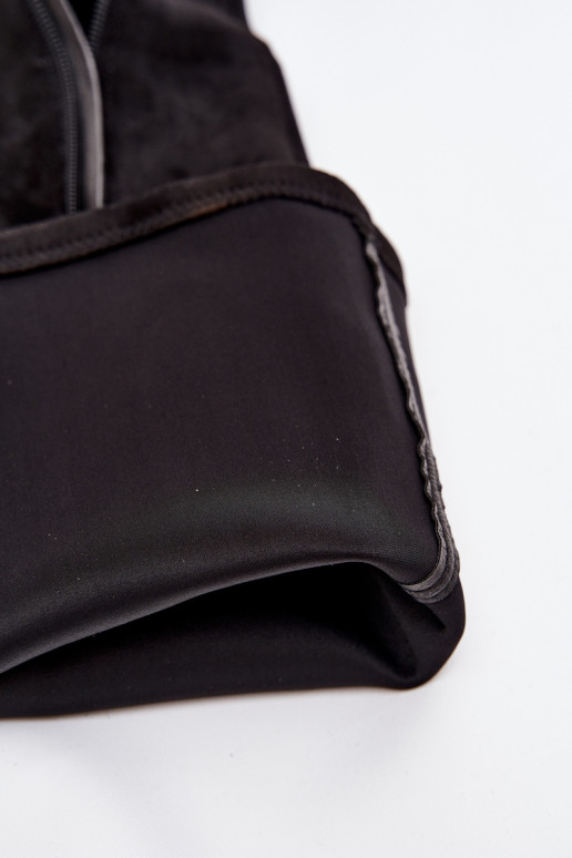 sieviešu garie zābaki  ar papēdi owe Melns Tahlina