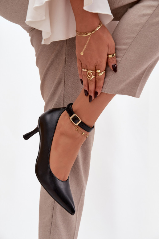 augstpapēžu kurpes Kurpes ar siksniņām Melns Perrine