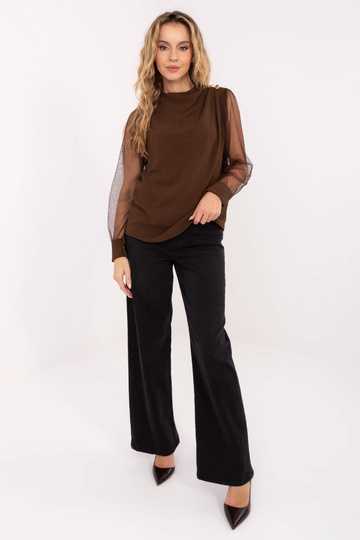 Blūze brūnā krāsā 2