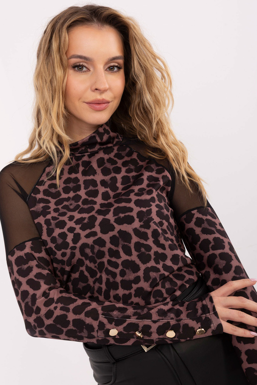Blūze melni-brūnā krāsā