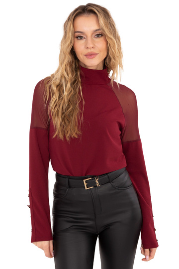 Blūze MI BZ bordo krāsā