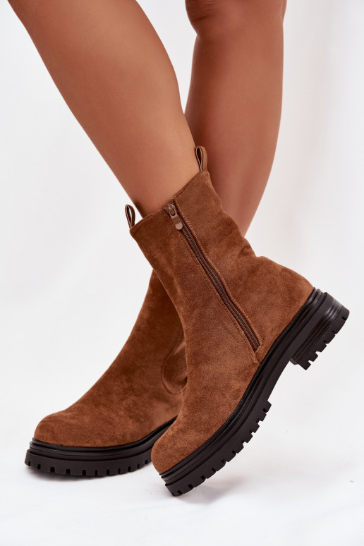 stilīgi puszābaki   brūnas krāsas Julienne