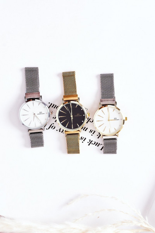 Sieviešu pulkstenis  Mesh Giorgio&Dario pelēkas -Zelta krāsas