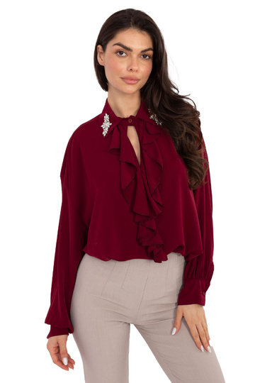 Bordo krāsas T krekls 2