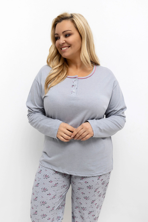 Pidžama divdaļīga pelēkā krāsā