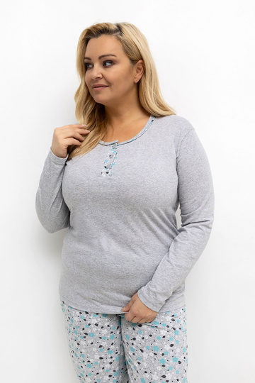 Pidžama divdaļīga pelēka