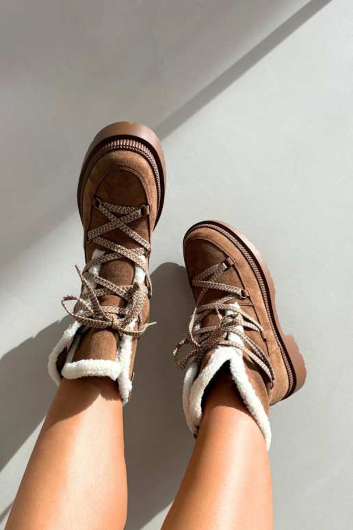 Sieviešu siltināti sniegbikses, brūnas krāsas, Irmara