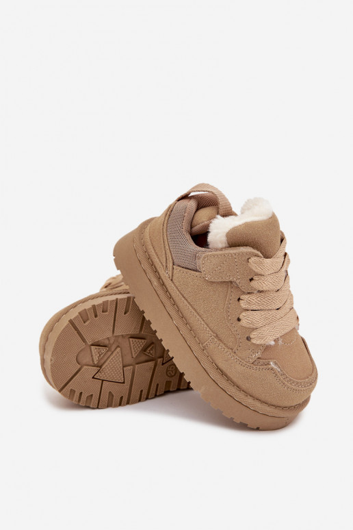 Smilškrāsas silti bērnu sporta apavi ar mīksto oderi Mireen