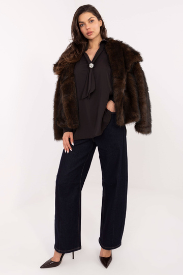 Blūze IT tumši brūna 2