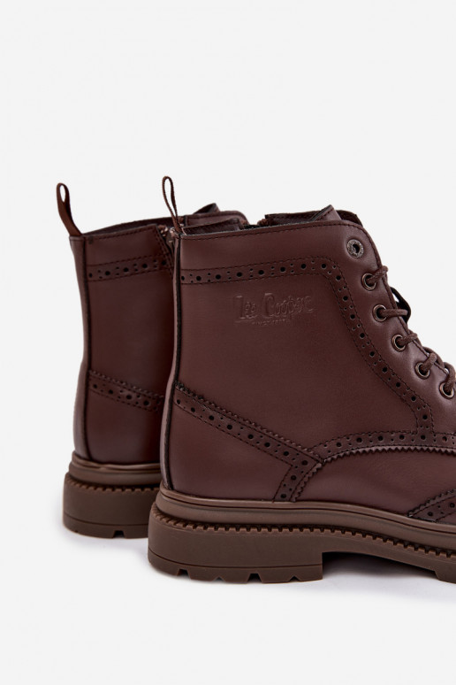 sieviešu zābaki  Lee Cooper LCJ-25-33-3960 brūnas krāsas