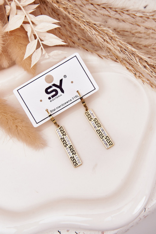 ar stilīgām detaļāmi Wiszące ar mirdzošiem spīdumiņiem Stal Pozłacana