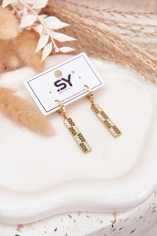 ar stilīgām detaļāmi Wiszące ar mirdzošiem spīdumiņiem Stal Pozłacana