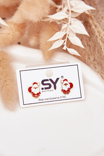 ar stilīgām detaļāmi Santa Clause no nerūsējošā tērauda