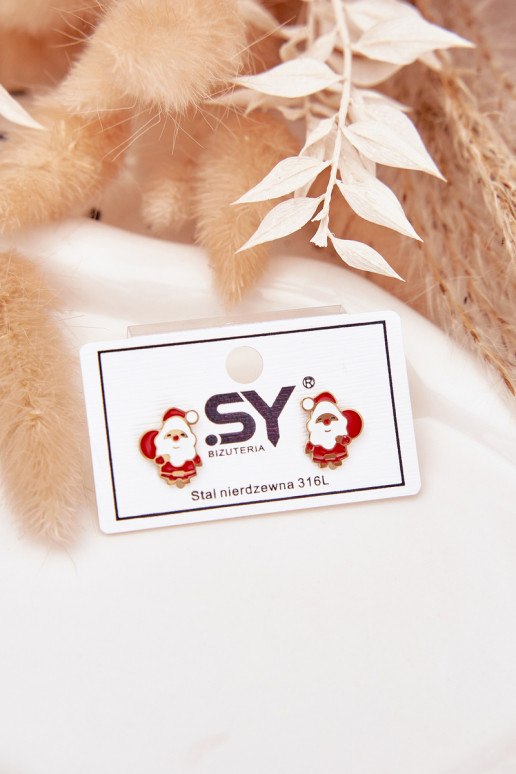 ar stilīgām detaļāmi Santa Clause no nerūsējošā tērauda