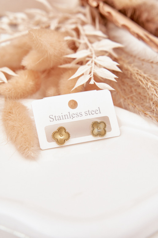 ar stilīgām detaļāmi no nerūsējošā tērauda Zelta krāsas