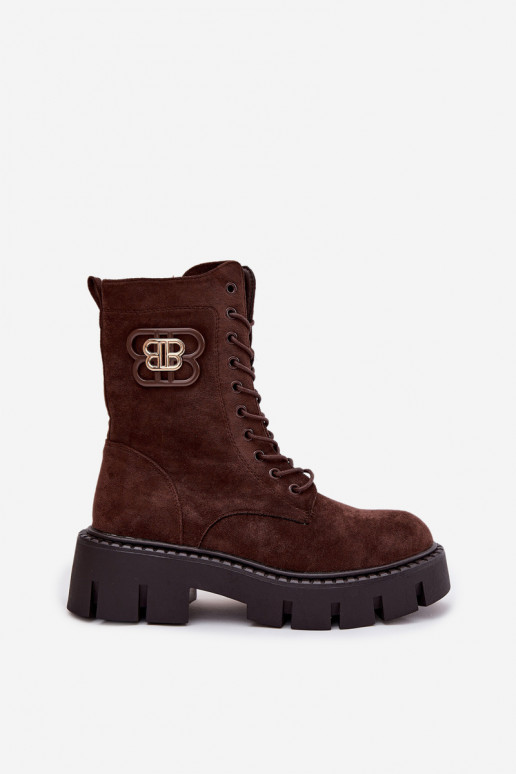 Sieviešu puszābaki Wokrery    siltināti Czekoladowe Ilyane