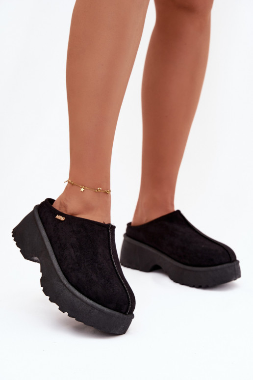 sniega apavi  ar platformu Melns Yrenna