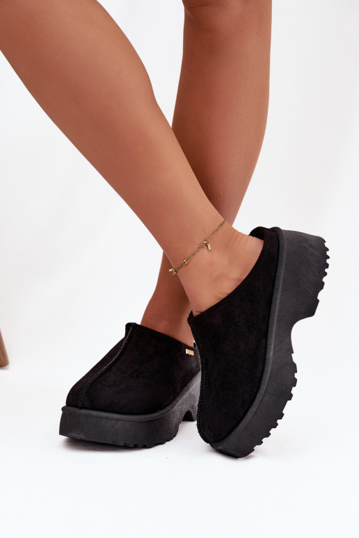 sniega apavi  ar platformu Melns Yrenna