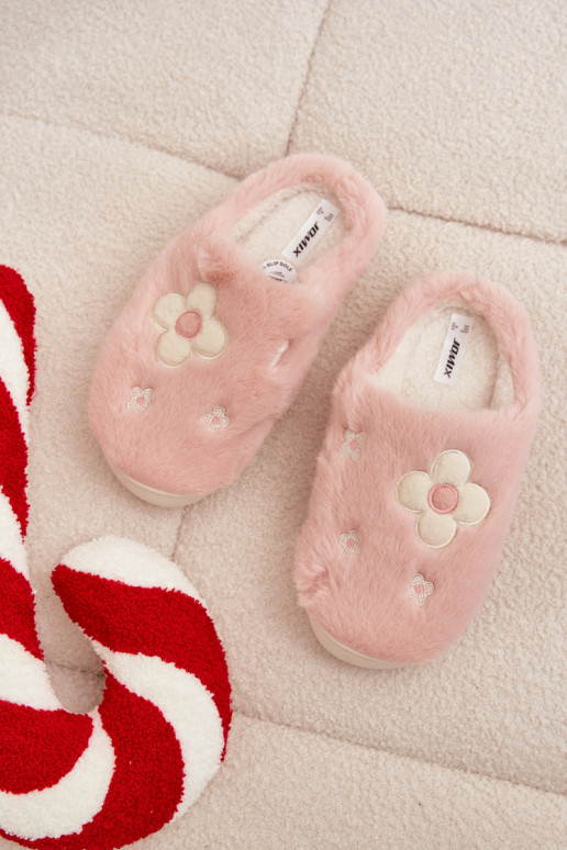  Čības Z uszkami Rozā krāsas Selinne