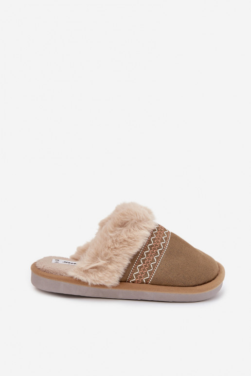 Čības  ar kažokādu I Haftem Zaļas krāsas Devianne