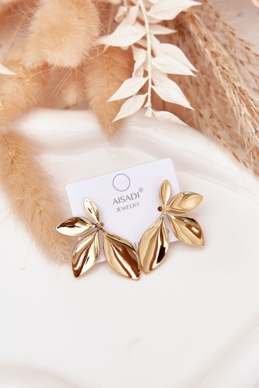  ar stilīgām detaļāmi  Listki Zelta krāsas