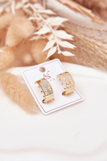 ar stilīgām detaļāmi  Stal Chirurgiczna ar mirdzošiem spīdumiņiem Zelta krāsas 2