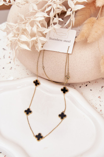  no nerūsējošā tērauda Zelta krāsas-melnas krāsas 2