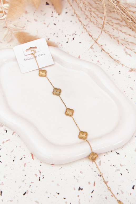 Aproce no nerūsējošā tērauda Z uszkami Zelta krāsas