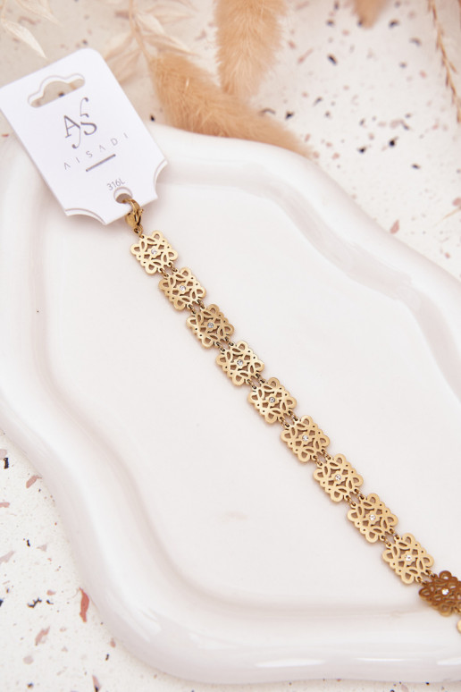  Aproce  ar mirdzošiem spīdumiņiem Stal Chirurgiczna Zelta krāsas