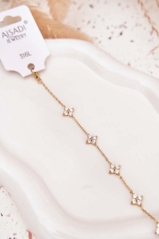 Aproce Z uszkami Stal Chirurgiczna Zelta krāsas