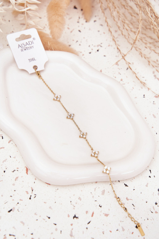 Aproce Z uszkami Stal Chirurgiczna Zelta krāsas